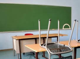 Empty school class